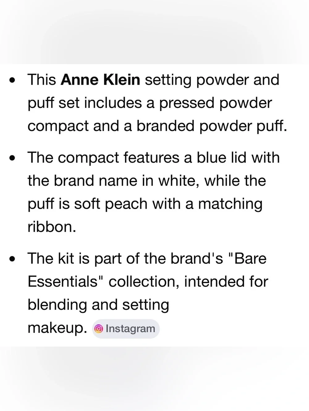 Anne Klein Translucent Powder & Puff Set (2 Pack)